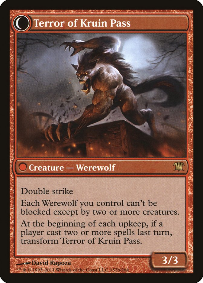 Kruin Outlaw // Terror of Kruin Pass (ISD-152) [Innistrad]: (Double Faced Transform)