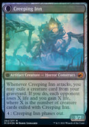 Hostile Hostel // Creeping Inn (PRE-264S) [Innistrad: Midnight Hunt Promos]: (Double Faced Transform) Foil