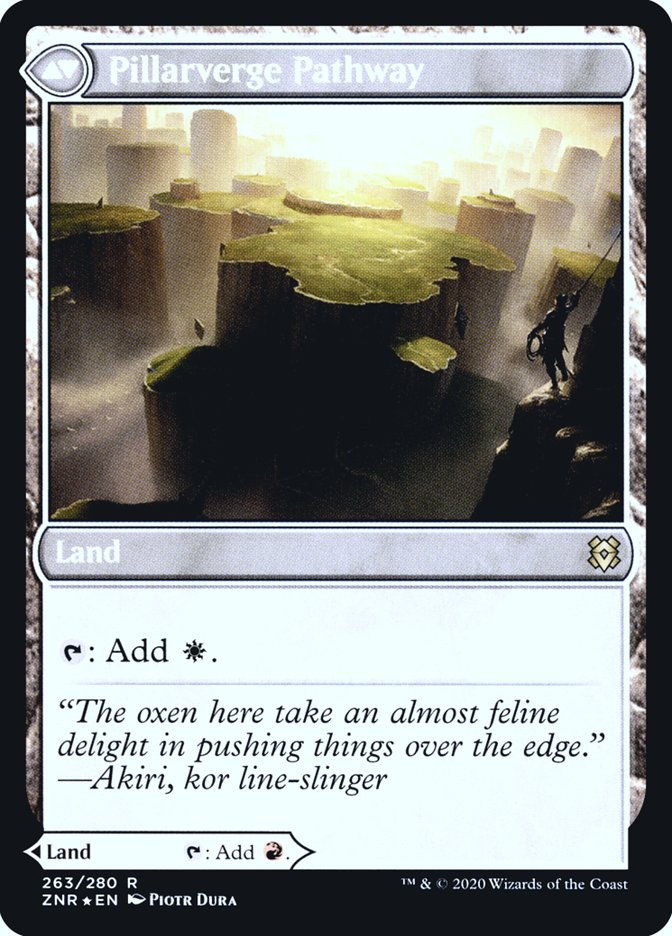 Needleverge Pathway // Pillarverge Pathway (PRE-263S) [Zendikar Rising Promos] Foil