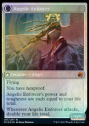 Enduring Angel // Angelic Enforcer (PRE-17S) [Innistrad: Midnight Hunt Promos]: (Double Faced Transform) Foil