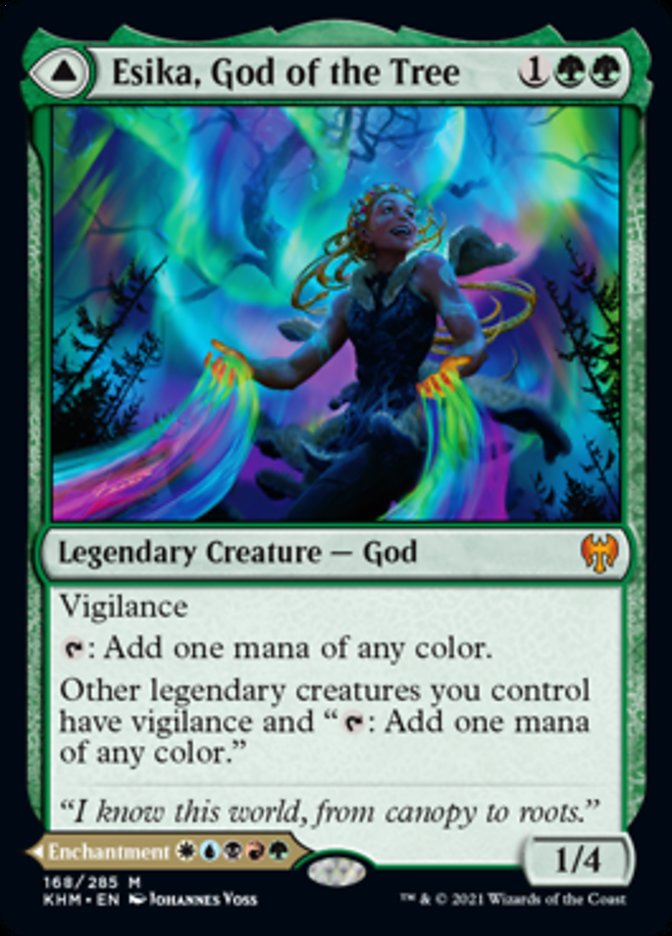 Esika, God of the Tree // The Prismatic Bridge (KHM-168) [Kaldheim]