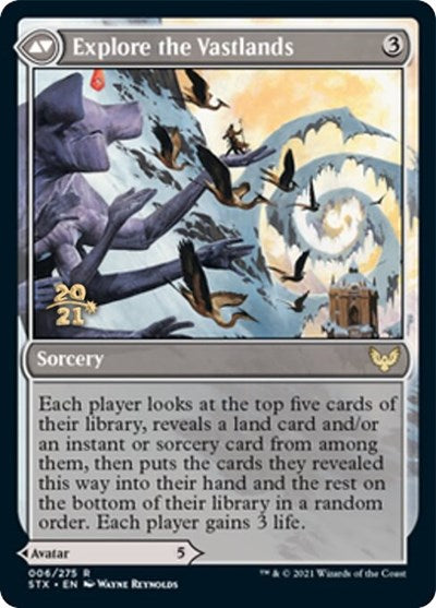Wandering Archaic // Explore the Vastlands (PRE-06S) [Strixhaven: School of Mages Promos] Foil