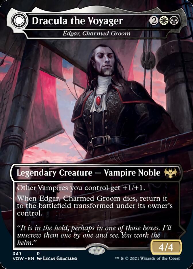 Edgar, Charmed Groom // Edgar Markov's Coffin (VOW-341) [Innistrad: Crimson Vow]: (Double Faced Transform) (Borderless)