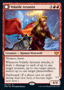 Volatile Arsonist // Dire-Strain Anarchist (VOW-181) [Innistrad: Crimson Vow]: (Double Faced Transform)
