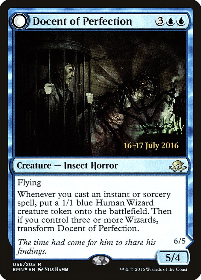 Docent of Perfection // Final Iteration (PRE-56S) [Eldritch Moon Promos]: (mooneldrazidfc) Foil