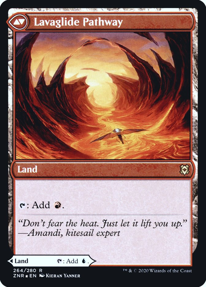 Riverglide Pathway // Lavaglide Pathway (PRE-264S) [Zendikar Rising Promos] Foil
