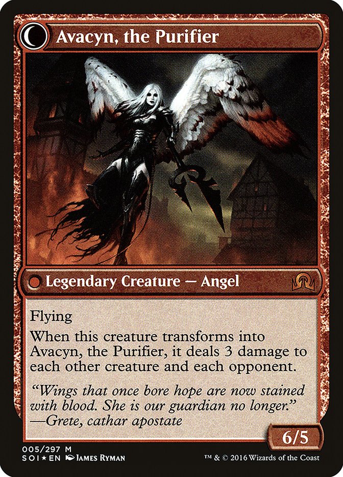 Archangel Avacyn // Avacyn, the Purifier (PRE-05S) [Shadows over Innistrad Promos]: (Double Faced Transform) Foil
