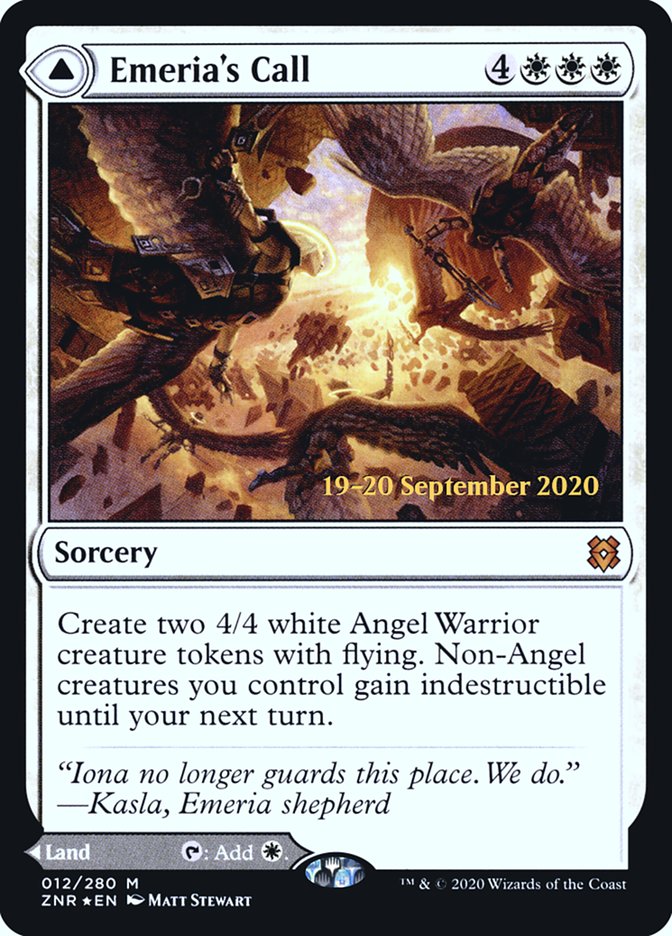 Emeria's Call // Emeria, Shattered Skyclave (PRE-12S) [Zendikar Rising Promos] Foil