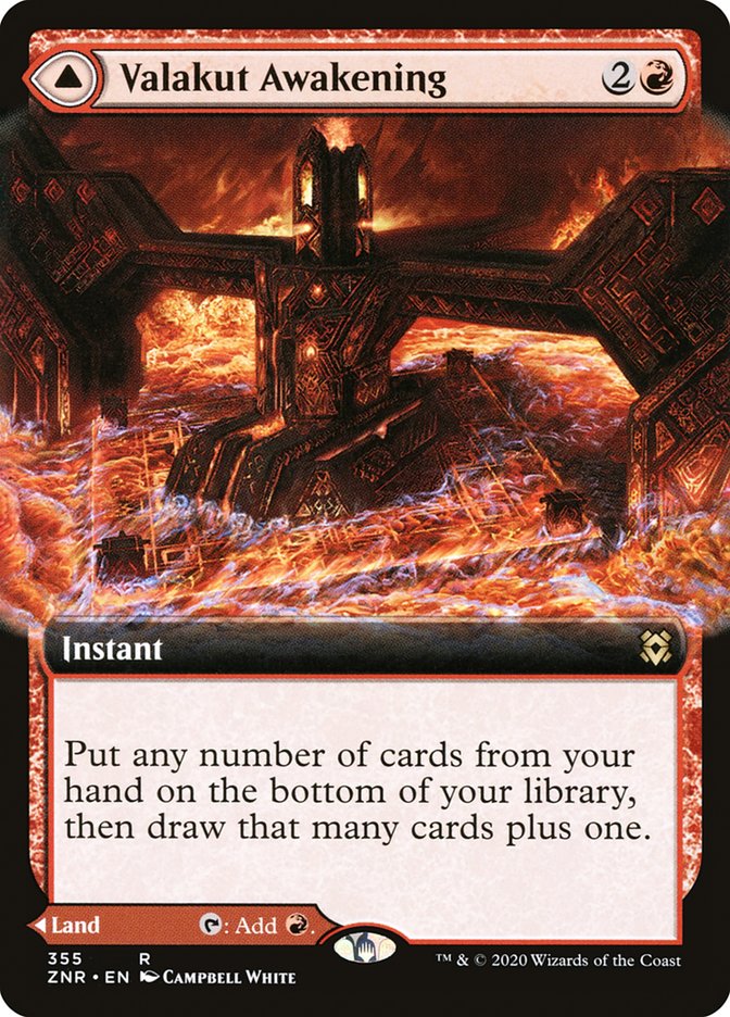 Valakut Awakening // Valakut Stoneforge (ZNR-355) [Zendikar Rising]: (Extended Art)