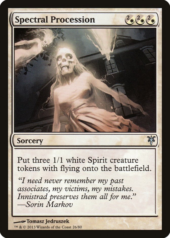 Spectral Procession (DDK-026) [Duel Decks: Sorin vs. Tibalt]