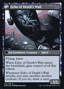 Tribute to Horobi // Echo of Death's Wail (PRE-124S) [Kamigawa: Neon Dynasty Promos]: (fandfc, enchantment) Foil