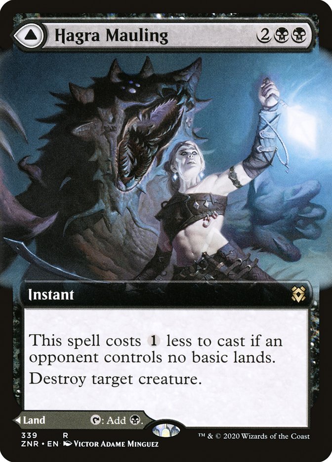 Hagra Mauling // Hagra Broodpit (ZNR-339) [Zendikar Rising]: (Extended Art)