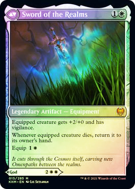 Halvar, God of Battle // Sword of the Realms (PRE-15S) [Kaldheim Promos] Foil