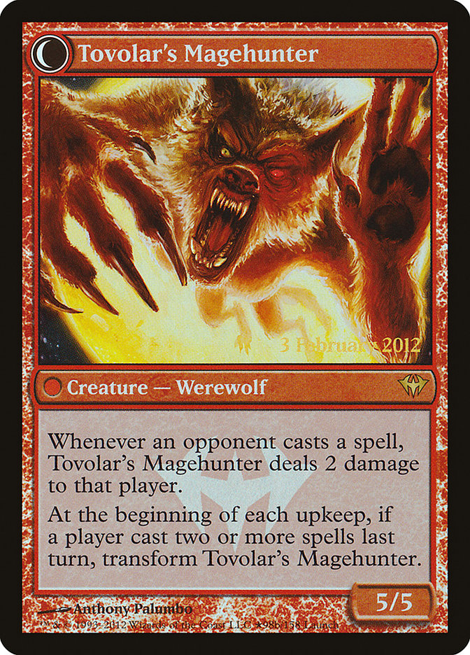Mondronen Shaman // Tovolar's Magehunter (LARP-98★) [Dark Ascension Promos]: (Double Faced Transform) Foil