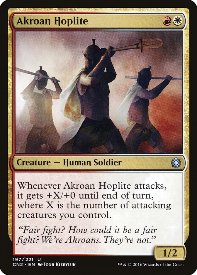 Akroan Hoplite (CN2-197) [Conspiracy: Take the Crown]
