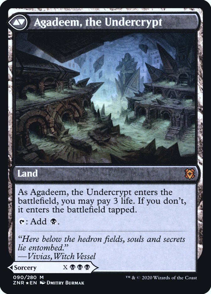 Agadeem's Awakening // Agadeem, the Undercrypt (PRE-90S) [Zendikar Rising Promos] Foil
