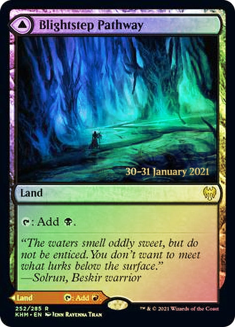 Blightstep Pathway // Searstep Pathway (PRE-252S) [Kaldheim Promos] Foil