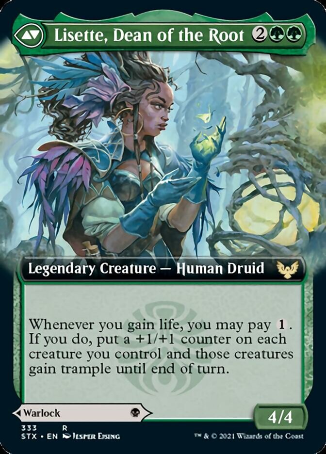 Valentin, Dean of the Vein // Lisette, Dean of the Root (STX-333) [Strixhaven: School of Mages]: (Extended Art)