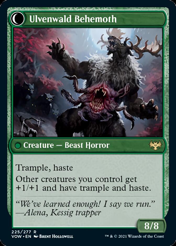 Ulvenwald Oddity // Ulvenwald Behemoth (VOW-225) [Innistrad: Crimson Vow]: (Double Faced Transform)