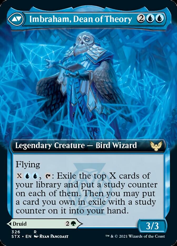 Kianne, Dean of Substance // Imbraham, Dean of Theory (STX-326) [Strixhaven: School of Mages]: (Extended Art)