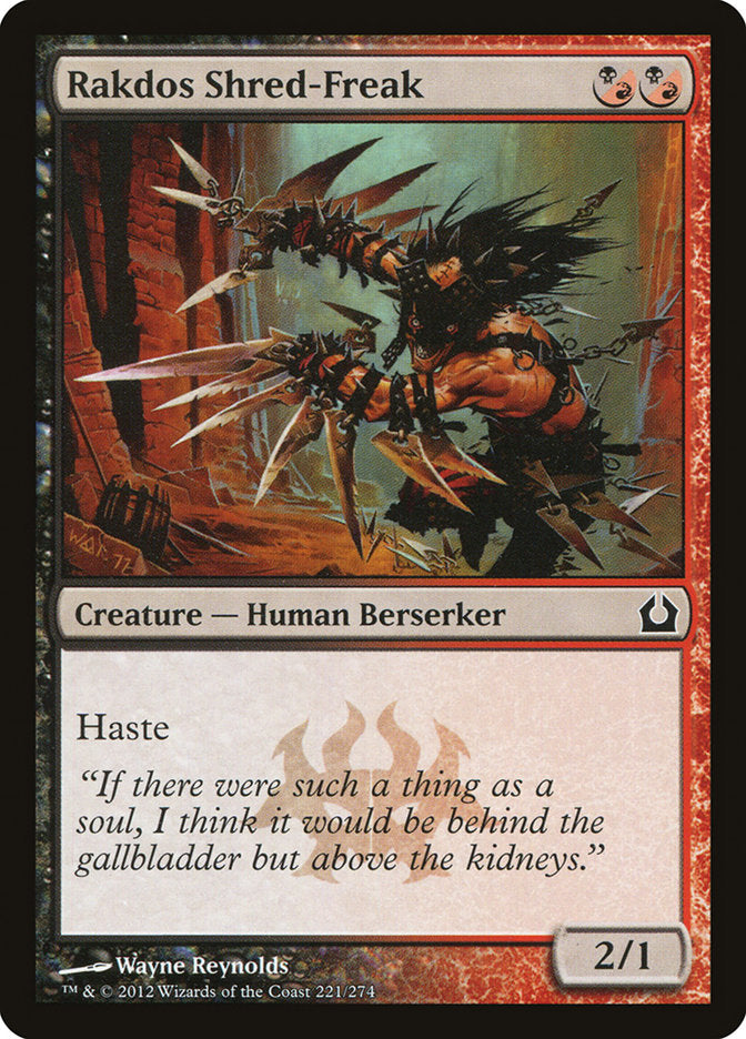 Rakdos Shred-Freak (RTR-221) [Return to Ravnica]