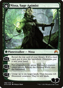 Nissa, Vastwood Seer // Nissa, Sage Animist (PRE-189S) [Magic Origins Promos]: (originpwdfc) Foil