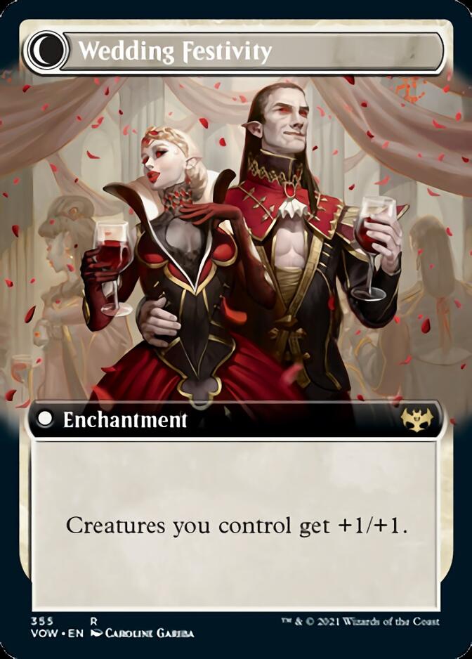 Wedding Announcement // Wedding Festivity (VOW-355) [Innistrad: Crimson Vow]: (Extended Art, Double Faced Transform)