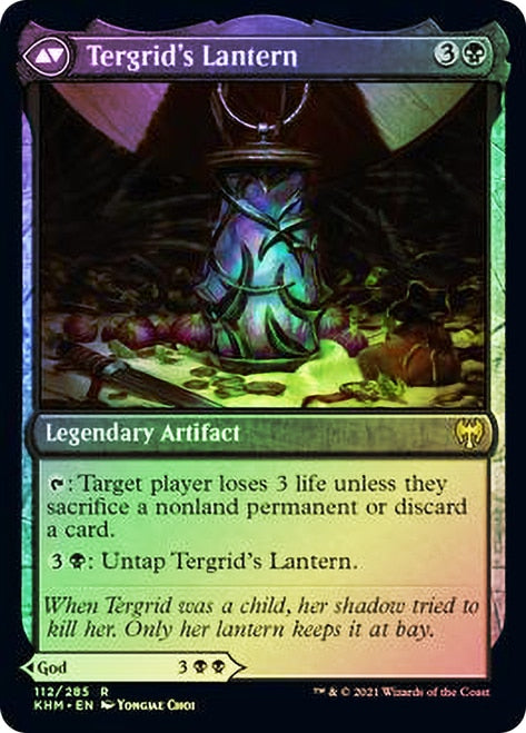 Tergrid, God of Fright // Tergrid's Lantern (PRE-112S) [Kaldheim Promos] Foil