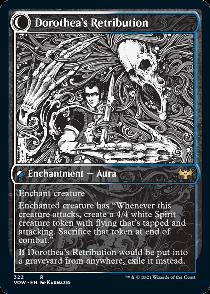 Dorothea, Vengeful Victim // Dorothea's Retribution (VOW-322) [Innistrad: Crimson Vow]: (Showcase, Double Faced Transform)
