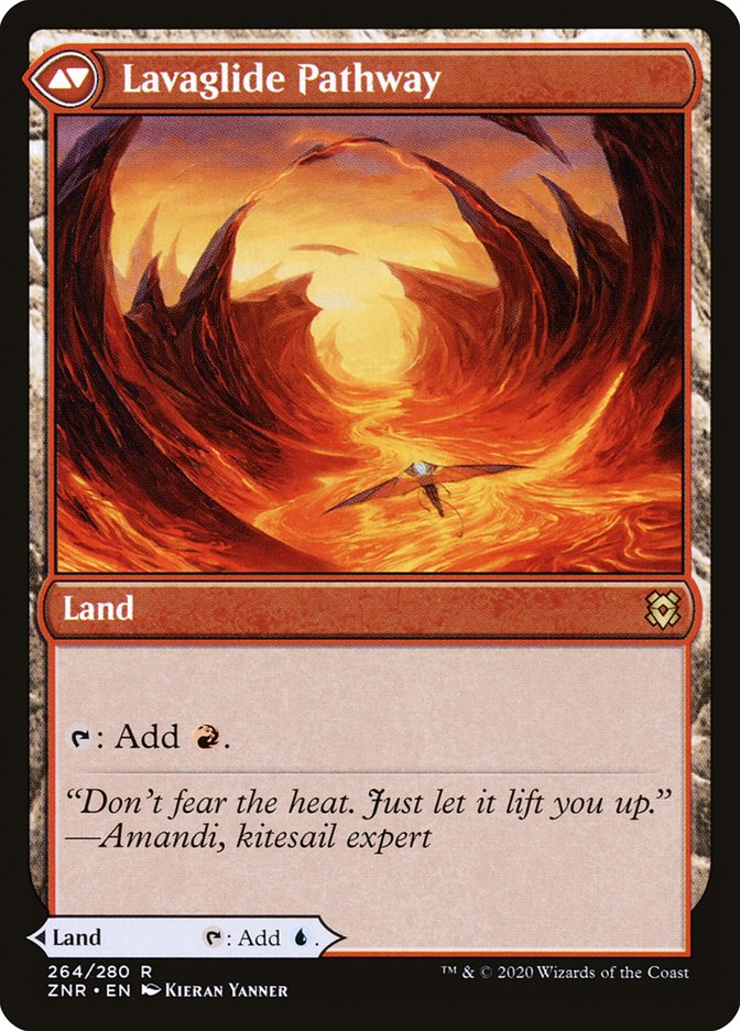 Riverglide Pathway // Lavaglide Pathway (ZNR-264) [Zendikar Rising]