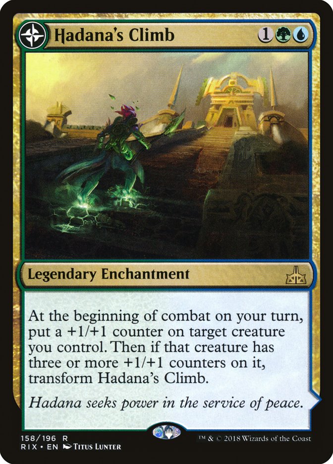 Hadana's Climb // Winged Temple of Orazca (RIX-158) [Rivals of Ixalan]: (compasslanddfc)