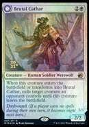 Brutal Cathar // Moonrage Brute (PRE-07S) [Innistrad: Midnight Hunt Promos]: (Double Faced Transform) Foil