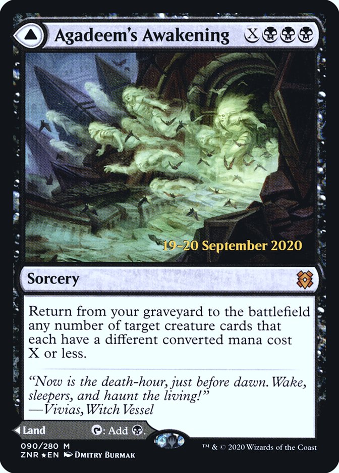 Agadeem's Awakening // Agadeem, the Undercrypt (PRE-90S) [Zendikar Rising Promos] Foil