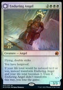 Enduring Angel // Angelic Enforcer (PRE-17S) [Innistrad: Midnight Hunt Promos]: (Double Faced Transform) Foil