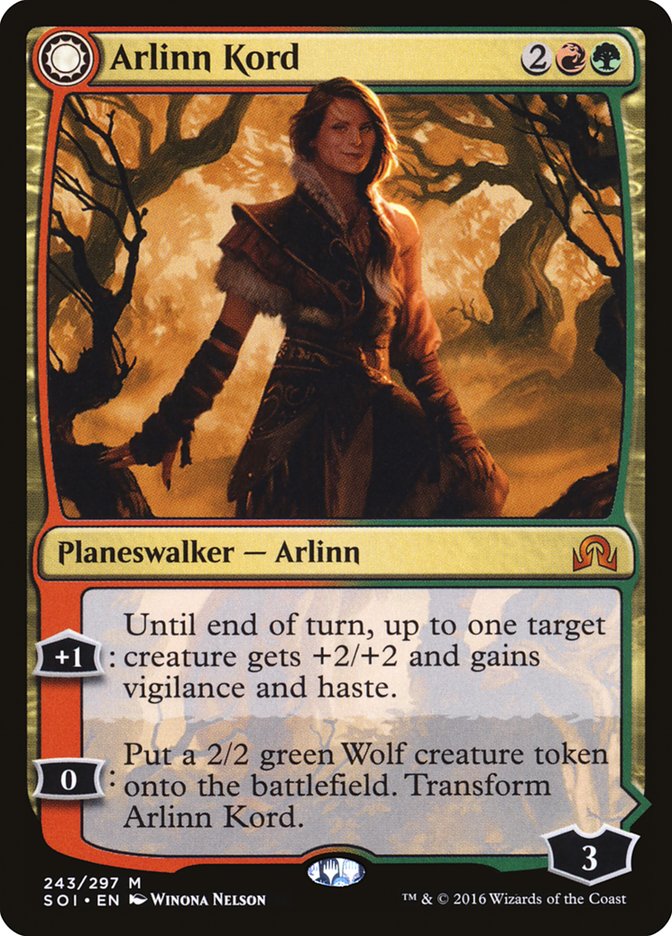 Arlinn Kord // Arlinn, Embraced by the Moon (SOI-243) [Shadows over Innistrad]: (Double Faced Transform)