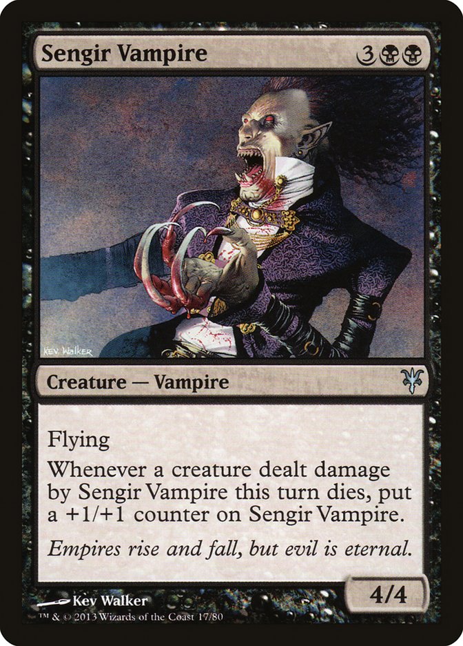 Sengir Vampire (DDK-017) [Duel Decks: Sorin vs. Tibalt]
