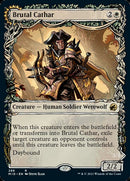 Brutal Cathar // Moonrage Brute (MID-286) [Innistrad: Midnight Hunt]: (Showcase, Double Faced Transform)