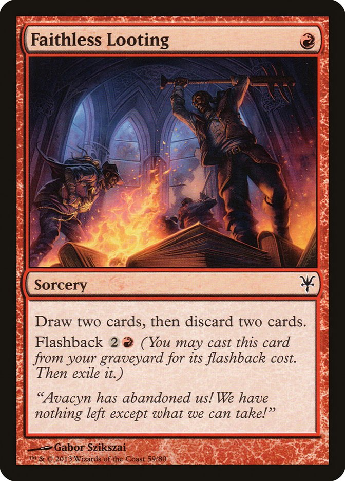 Faithless Looting (DDK-059) [Duel Decks: Sorin vs. Tibalt]