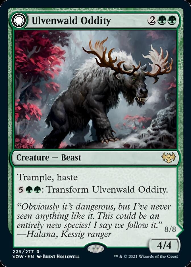 Ulvenwald Oddity // Ulvenwald Behemoth (VOW-225) [Innistrad: Crimson Vow]: (Double Faced Transform)