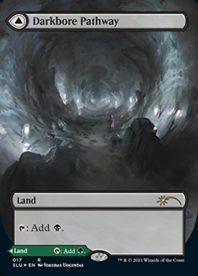 Darkbore Pathway // Slitherbore Pathway (SLU-017) [Secret Lair: Ultimate Edition]: (Showcase) (Borderless) Foil