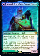 Alrund, God of the Cosmos // Hakka, Whispering Raven (PRE-40S) [Kaldheim Promos] Foil