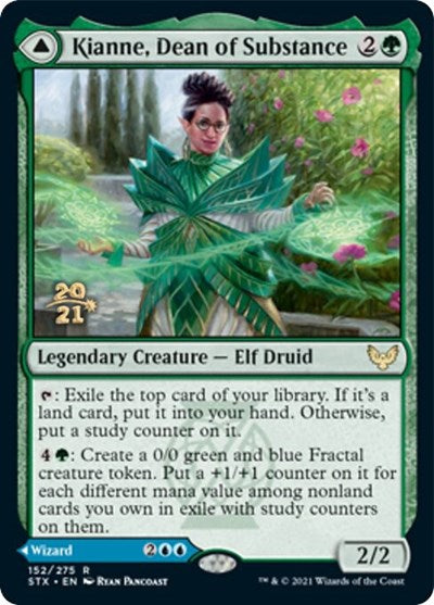 Kianne, Dean of Substance // Imbraham, Dean of Theory (PRE-152S) [Strixhaven: School of Mages Promos] Foil