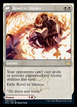 Flamescroll Celebrant // Revel in Silence (STX-150) [Strixhaven: School of Mages]