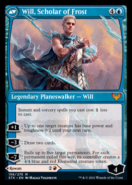 Rowan, Scholar of Sparks // Will, Scholar of Frost (STX-156) [Strixhaven: School of Mages]