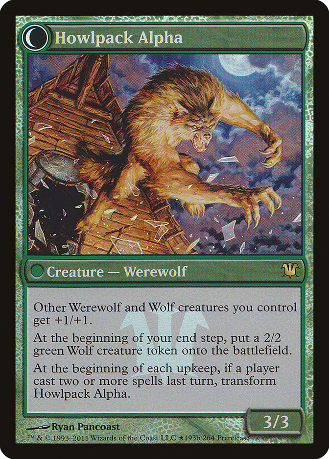 Mayor of Avabruck // Howlpack Alpha (PRE-193★) [Innistrad Promos]: (Double Faced Transform) Foil